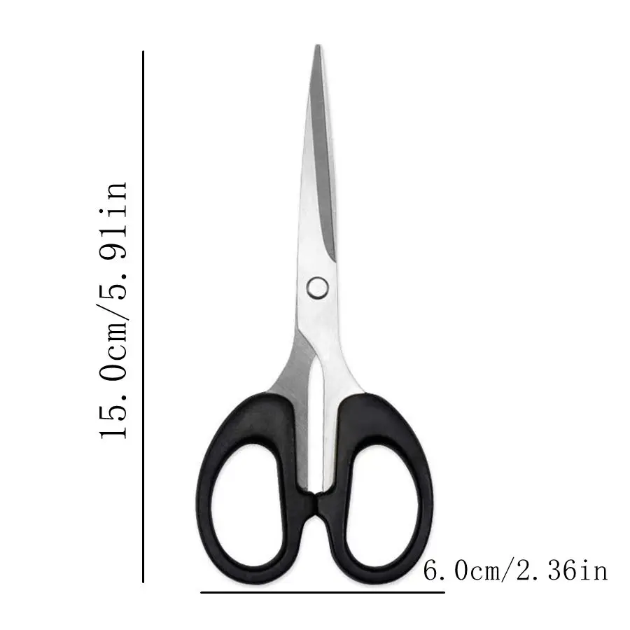 مقص القرطاسية مكتب المنزل المطبخ الخياطة ورقة مقص حجم الفولاذ المقاوم للصدأ اليدوية الفن سكين مقص
