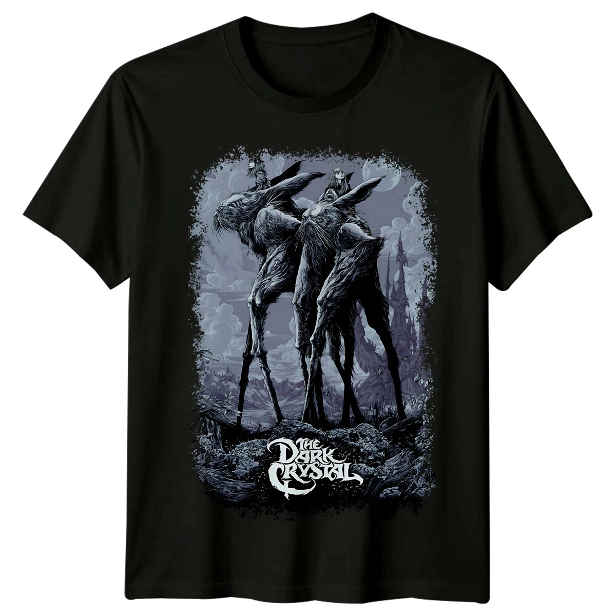 The Dark Crystal (1982) Movie Poster Inspired T-Shirt Retro 80s Tee Men Clothing Shirts  Oversized T Shirt