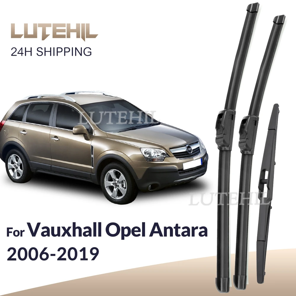 

For Vauxhall Opel Antara 2006-2019 2007 2008 2009 Wiper Front&Rear Wiper Blades Windshield Windscreen Window Brushes 24"+16"+12"