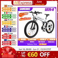 SAMEBIKE LO26-II Folding Electric Bike 900W Motor 48V14Ah Lithium Battery Electric Bicycle 21-speed Hydraulic Brake Beach Ebike