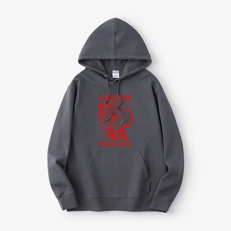 

Soviet CCCP Worker Class Sweatirt Hoodie Jaet Street Sle Cotton Long Sve Printed Loose Fit ex Hammer And Sile ...