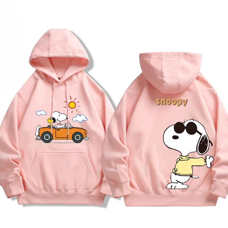 Cute Snoopy Cartoon Anime periphery A family of three hoodies in Spring and Autumn New Style Parent child clothing hoodie