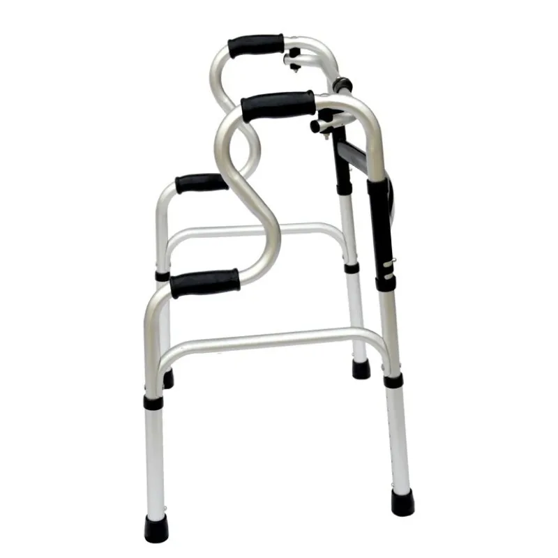 

Double-curved walker for the elderly Rehabilitation handrail