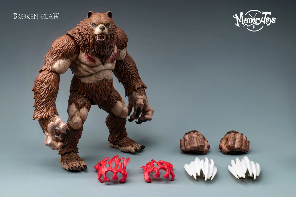 MEMORY TOYS Original Fantasy Ancient Beast Series The First Bullet Bear People Berserker Movable Hand Model Toys Multiverse