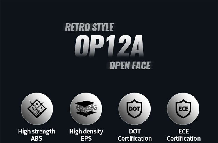 Modular Motorcycle Helmet Full Face Open Face Retro Helmets DOT ECE APPROVED CYRIL OP12A Capacete De Moto Masculino