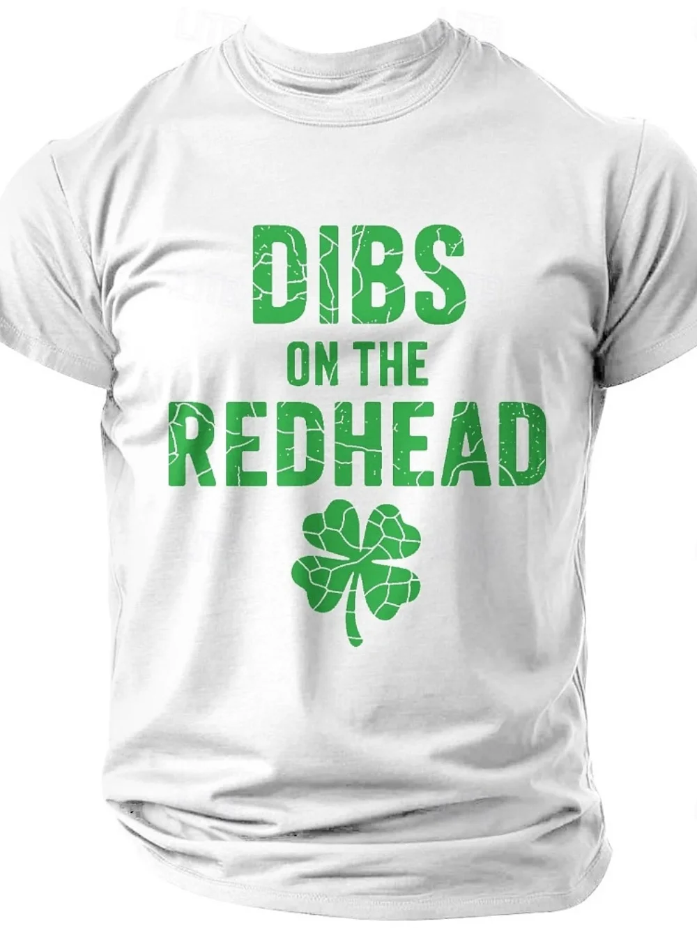 

Мужская футболка ко Дню Святого Патрика с забавным принтом «Dibs on the Redhead» и графическим изображением клевера, винтажная, с коротким рукавом, ирландского зеленого цвета, верхняя одежда