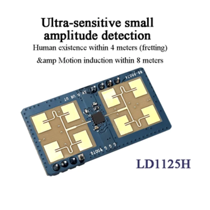 Hi-Link 2pcs/lot 24Ghz LD1125H 24G millimeter wave radar module human presence sensor breathing induction mobile ranging detect