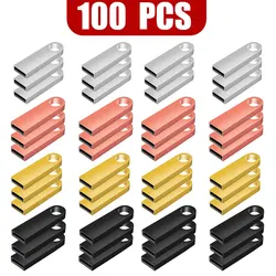 100 sztuk/partia Pendrive Pendrive Pendrive z pamięcią Usb 64GB 32GB 128GB 8GB 4G Flash Disk 2.0 Logo bez pamięci Usb