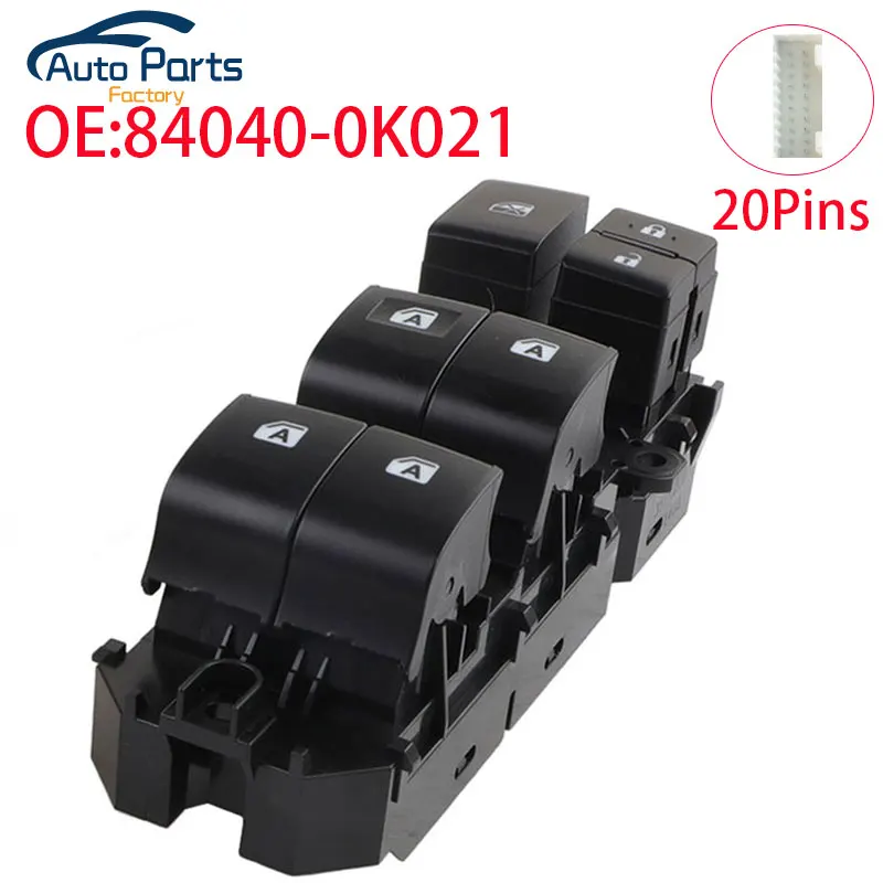 New Front Left Power Window Switch For Toyota Fortuner Hilux 4Runner 4 Runner Truck Innova Kijang 84040-0K021 840400K021