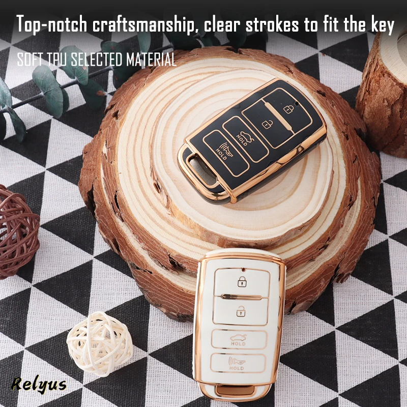 Fashion Soft TPU Car Key Cover Case Protection Shell For KIA Cadenza Sorento K3 K5 K7 K900 Quoris Keyless Holder Car Accessories