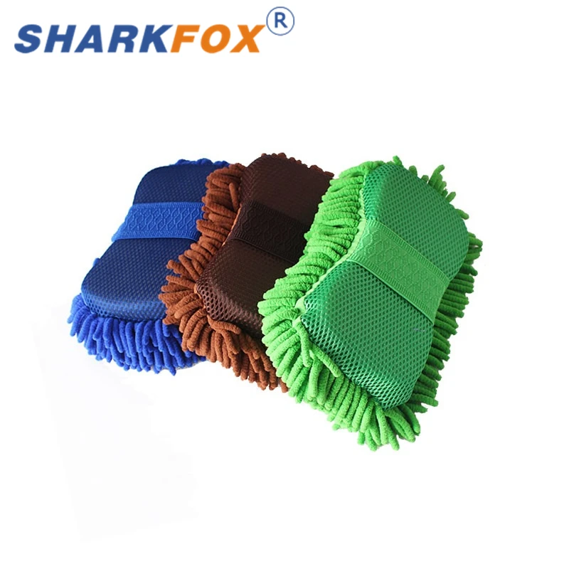 

Sharkfox Ultrafine Fiber Chenille Anthozoan Car Wash Gloves Brushes Microfiber Car Motorcycle Washer Car Care Cleaning Brushes