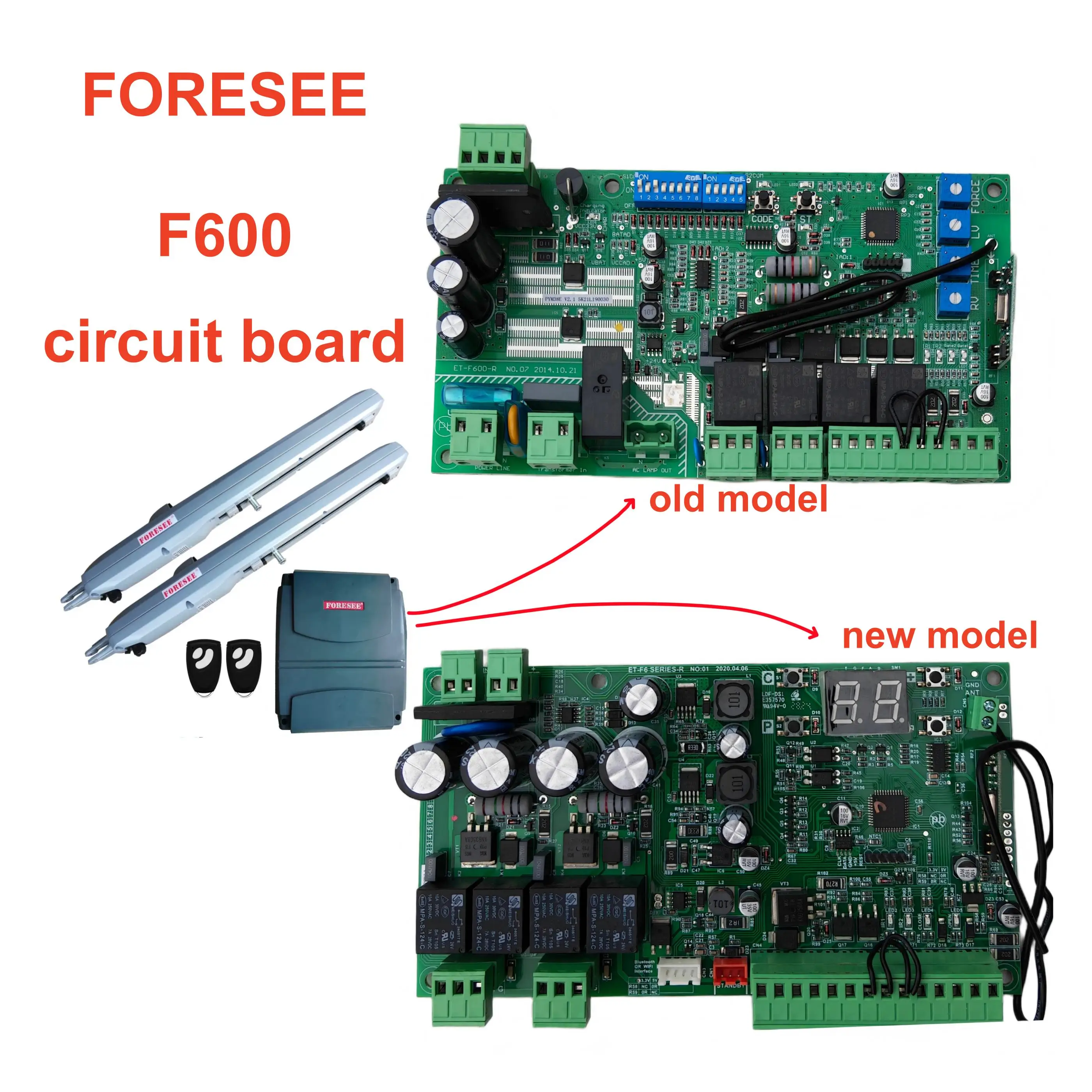 FORESEE Original Circuit Board For F600 Electric Door Machine Control Board Control Box Accessories FR36 remote control