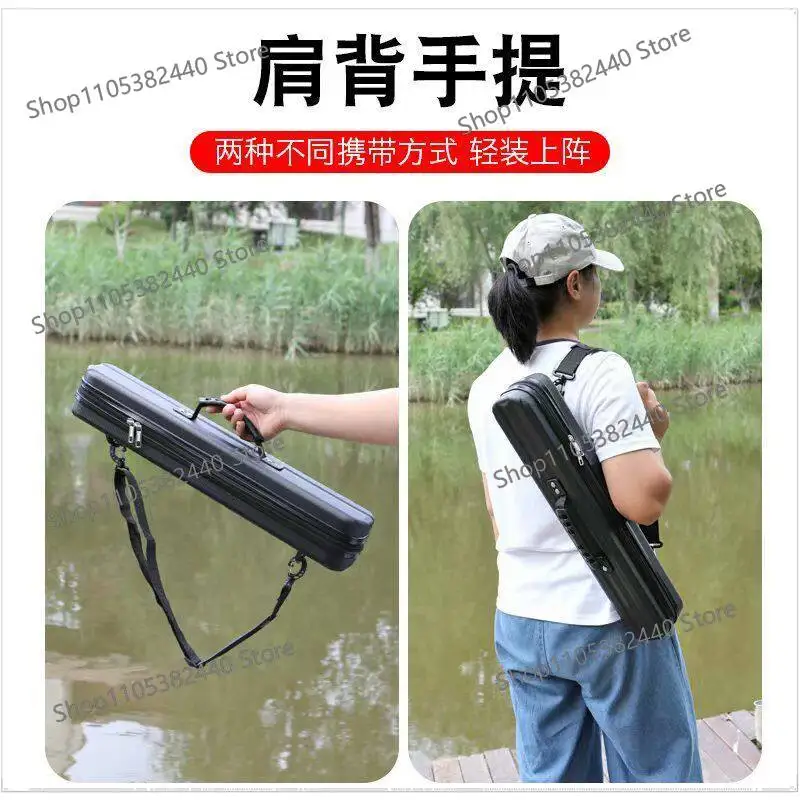 New small object fishing storage bag, hard shell  rod bag, light fish bag, fish rod bag, multi-functional and large capacity