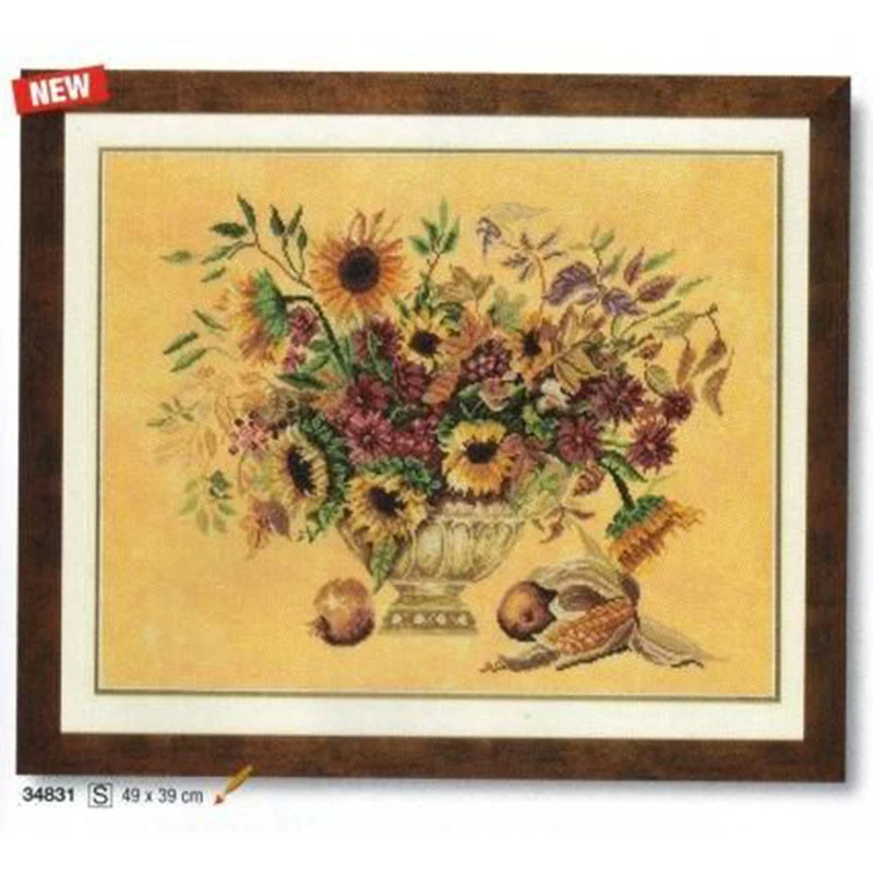 34831 Homefun Cross Stitch Kit Package Greeting Needlework Counted Kits New Style Joy Sunday Kits Embroidery Cross-stitch Set