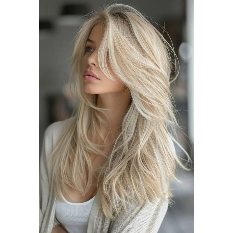 Balayage Beige Creamy Blonde Highlight  Lace FrontBody Wave
