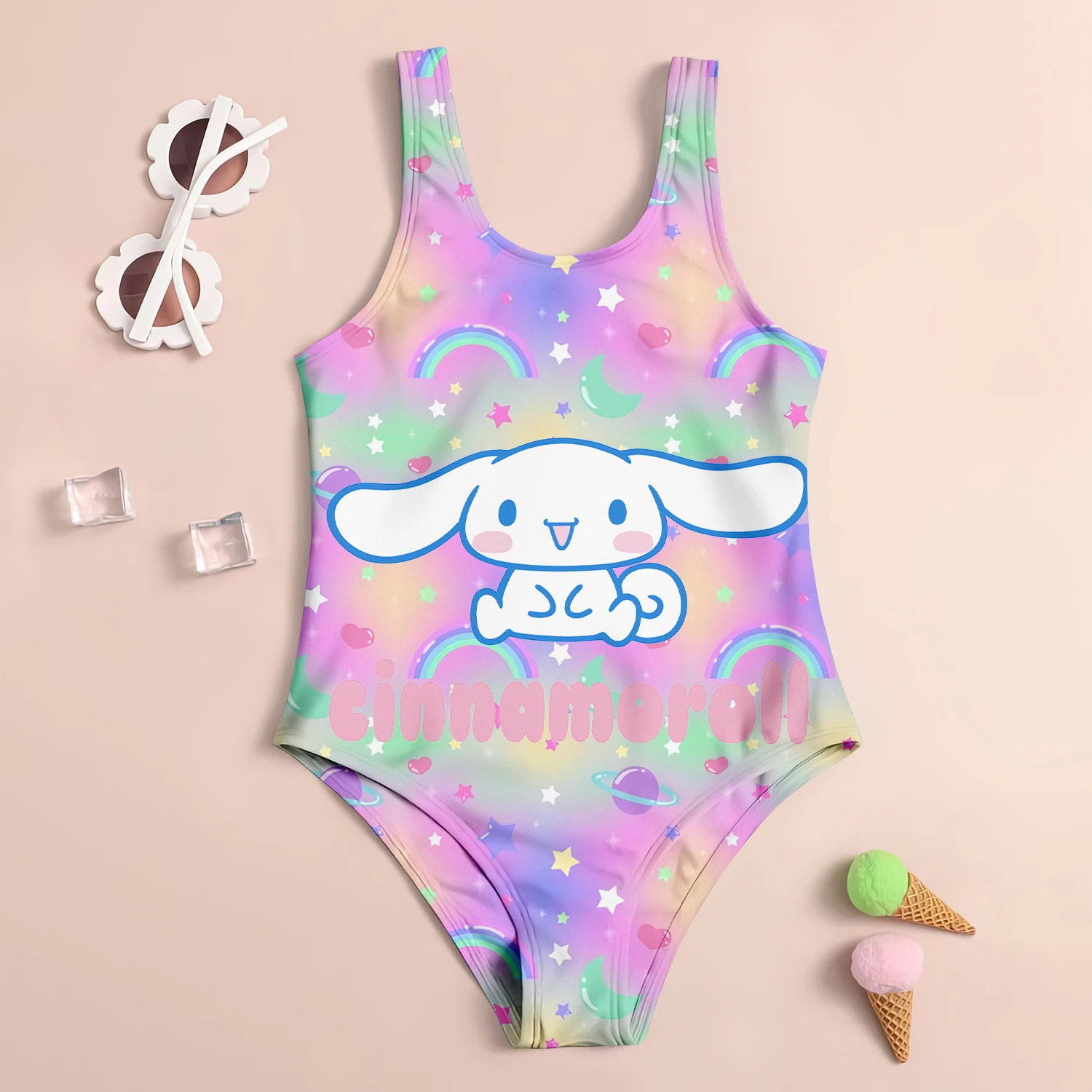 Baby Swimsuit Girls Sanrio Cinnamon Dog Children\'s Swimwear 2024 Sell Like Hot Cakes Beach Swimsuit Kids Girl Girls\' Infant