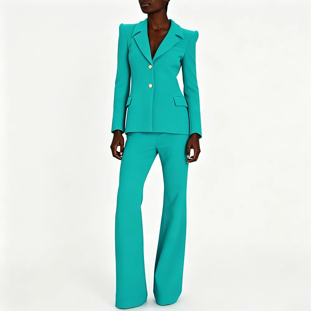 Women Formal Wear Korean - New Arrive Peak Lapel Two Piece