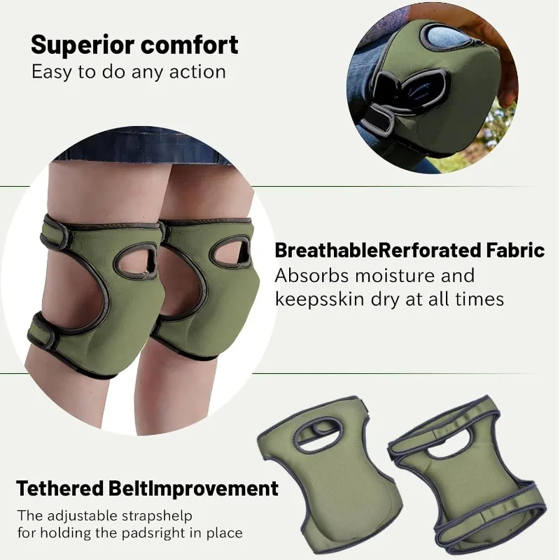 

Outdoor Gardening Knee Protector, Waterproof Labor Safety Knee Pads for Weeding Pruning Working
