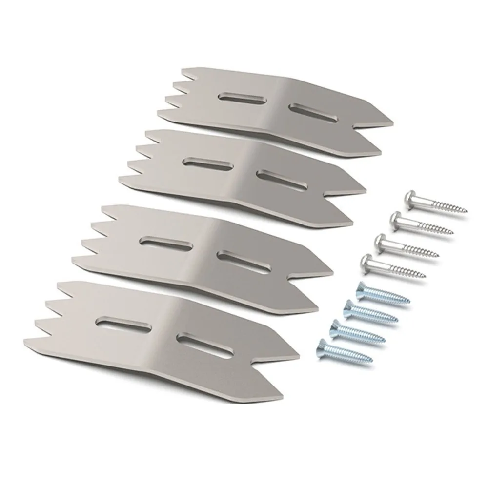4 Pcs Set for Slab Flattening Mill Woodworking Limit Clamp Set with Self Tapping Screws Wood Board Fixing Clamp