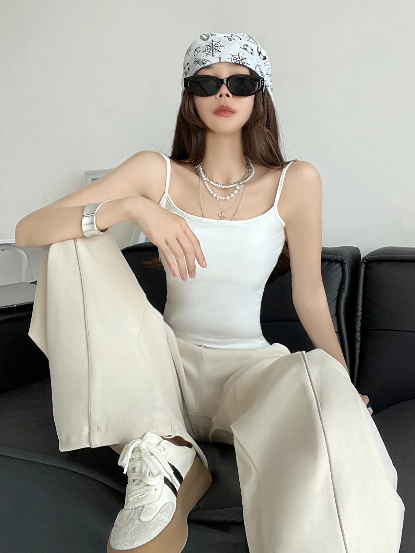 Good Fit Bal Home Leisure Slimming Women's Vest Top Quali Chest Pad Four Seasons Match Bal Strap Home Vest Sports