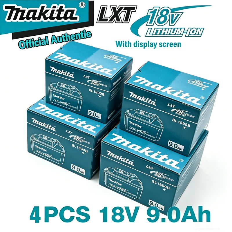 

100% Genuine Makita 9.0Ah for Makita 18V Battery BL1860B BL1840 BL1830B BL1850B BL1850 BL1860 BL1815 Replacement Lithium Battery