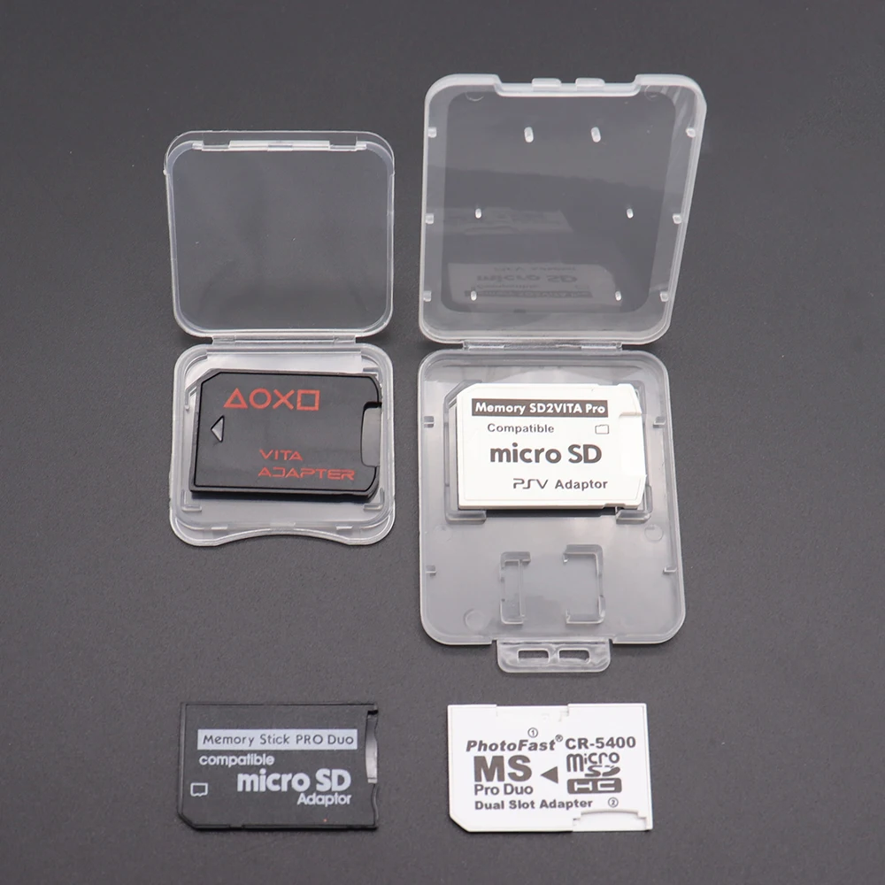 1PCS Adattatore per scheda di memoria Micro SD TF Flash Card a Memory Stick MS Pro Duo per PSP PSV Card Adattatore singolo/doppio a 2 slot