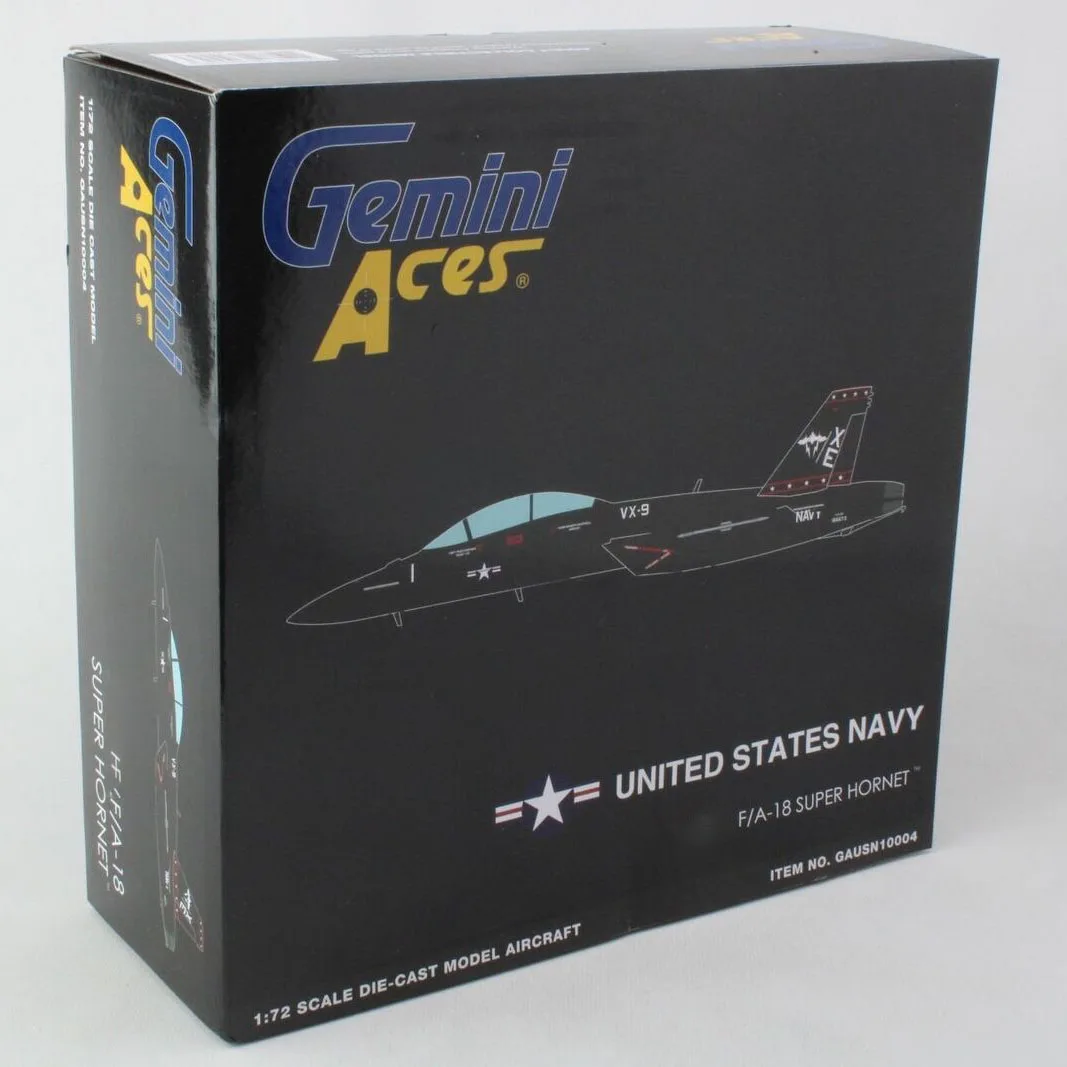 Die Cast 1:72 Scale GeminiJets GAUSN10004 McDonnell Douglas F/A-18F Hornet US Navy VX-9 166673 Strike Fighter F18 Alloy Fighter