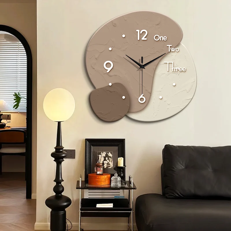 Large Size Abstract Geometric Artwork Wall Clock, Luxurious Quartz Clock for Home Decor,living Room,bed Room,dinning Room Decor