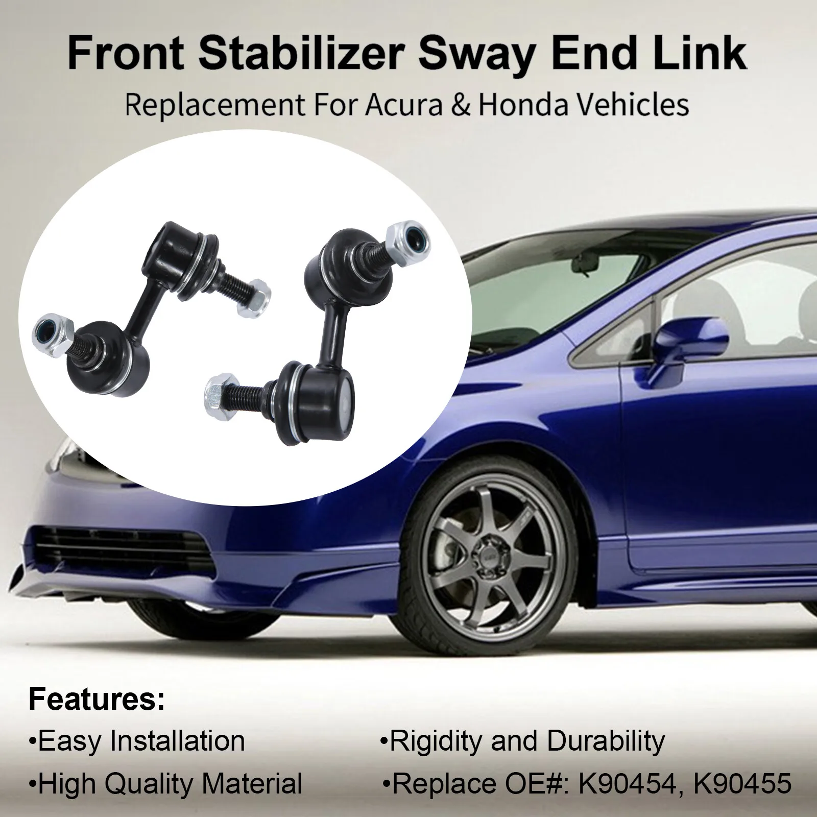 2x المثبت الأمامي Sway بار نهاية الروابط ل 2001-11 هوندا سيفيك CR-V أكورا EL RSX