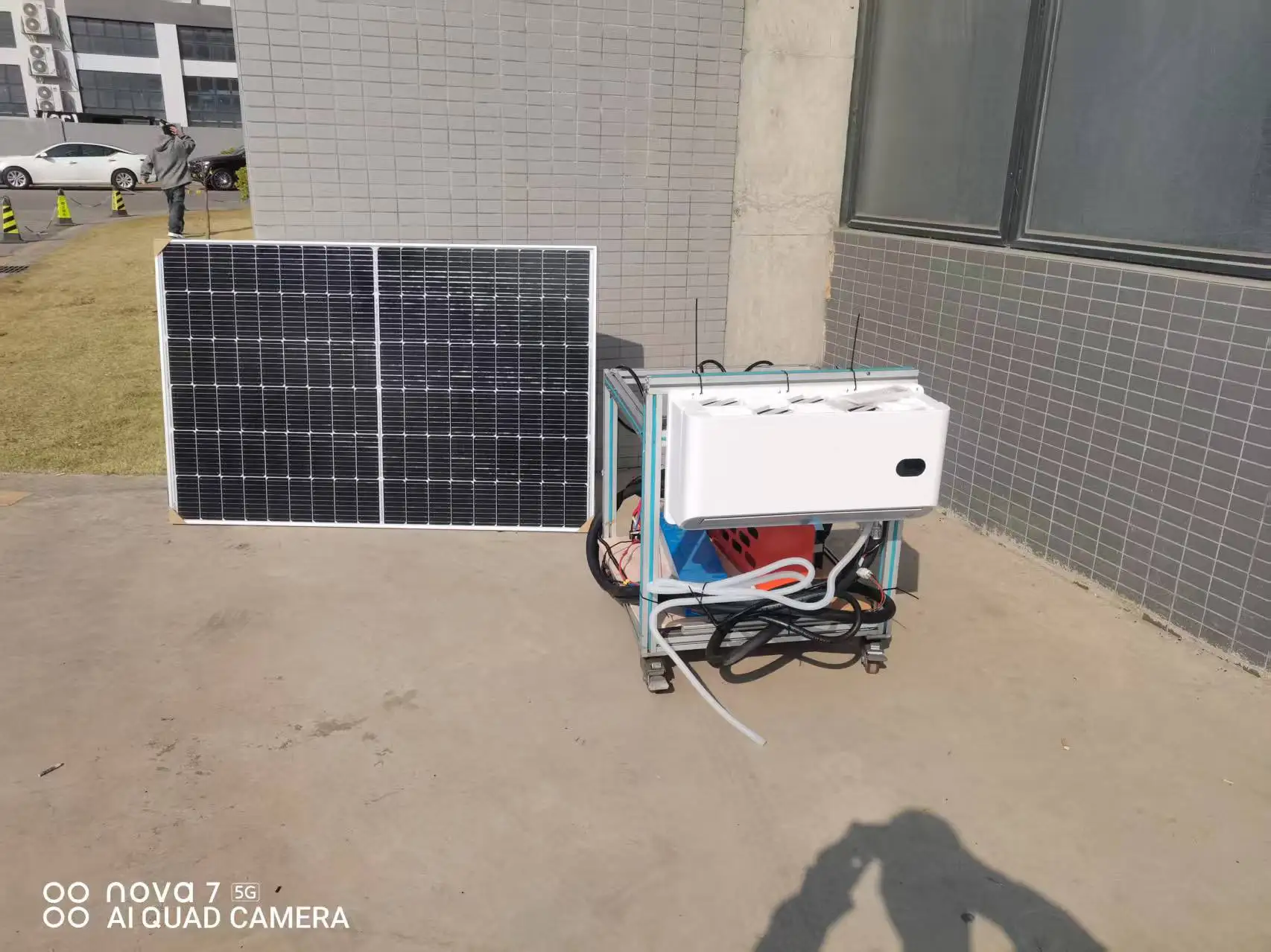 Topleader 12VDC 24VDC Semi Truck Solar Air Conditioner Parking Cooler Solar Panel A/C System for Home Camper