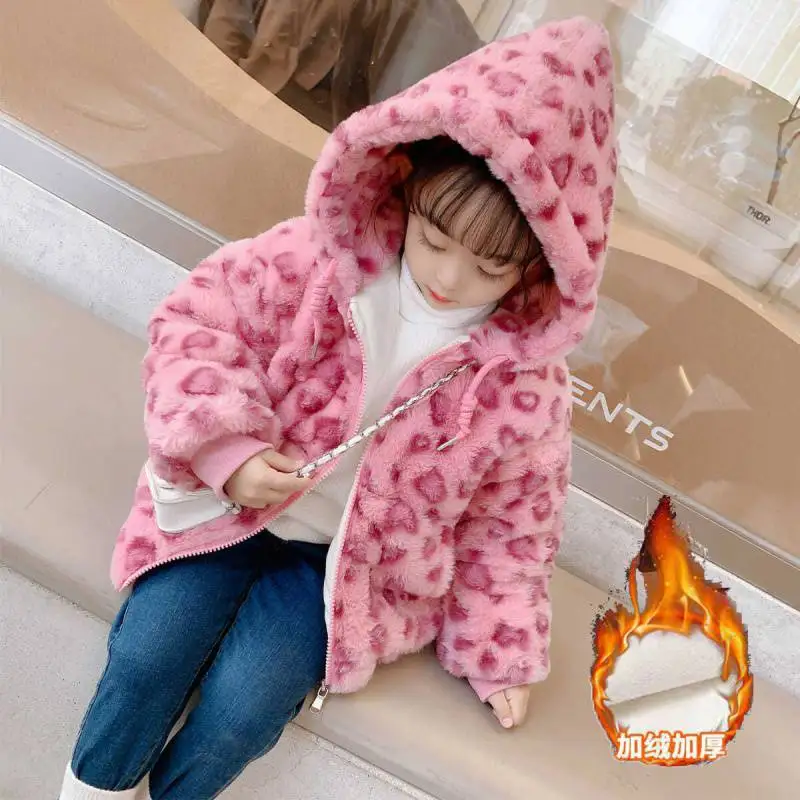 

Josaywin Winter Jacket Kids Girl Parkas Plus Fleece Pink Wedding Faux Fur Coat For Girls Children Winter Clothes Baby Girl Coats