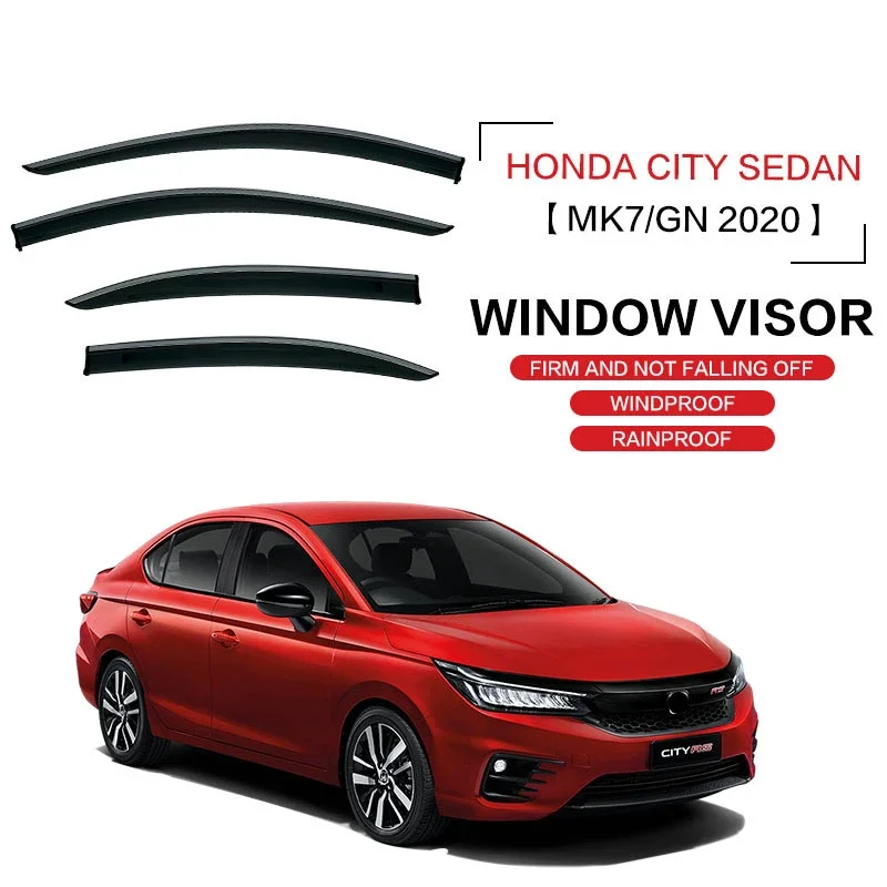 Fit For HONDA CITY Mk5 Mk6 Mk7  Sedan Hatchback  Window visor Air Deflectors Guard Rain Smoke Wind Vent Awnings Shelters