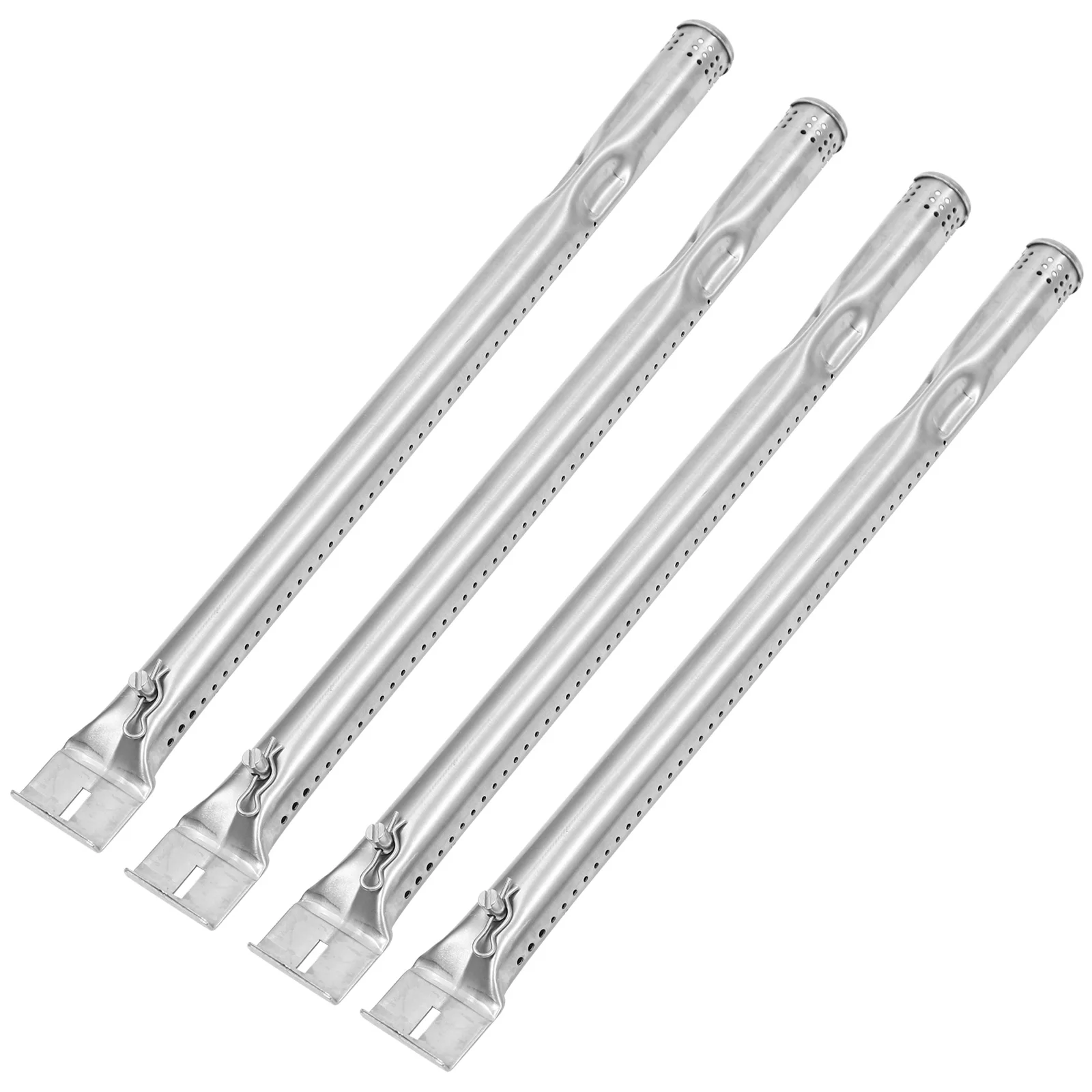 

4pcs Grill Burner Tubes Outdoor Grill Member Replacement Tube Stainless Steel Tube Home Gas Oven Burner Tubes 40x2.5cm