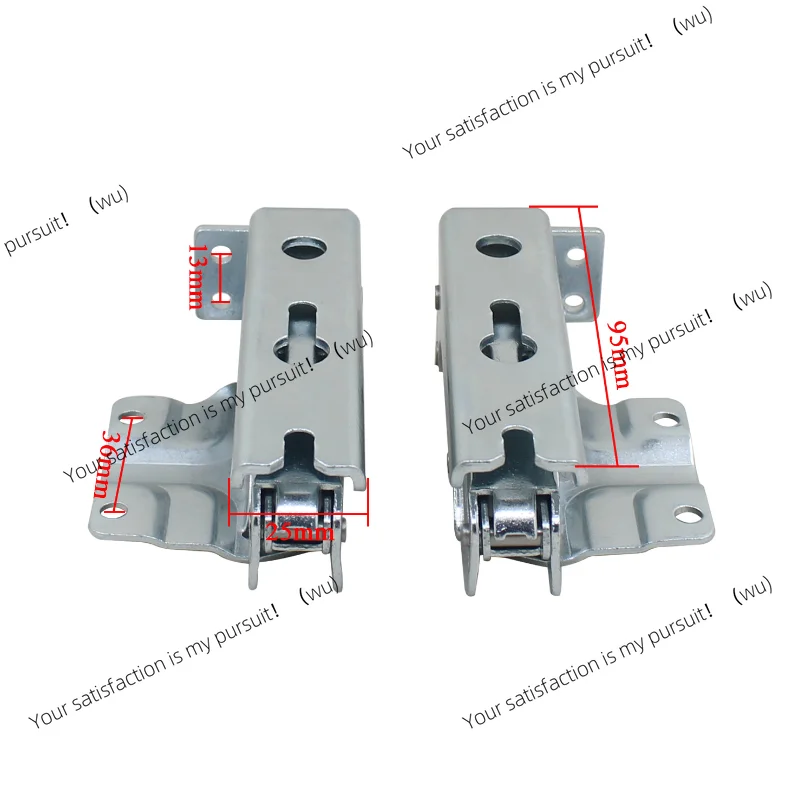 1 pair of flat hinges for Siemens Bosch recessed refrigerator doors