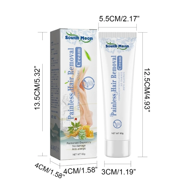 제모 크림 수염 겨드랑이 팔 다리 전용 부품 무통 전신