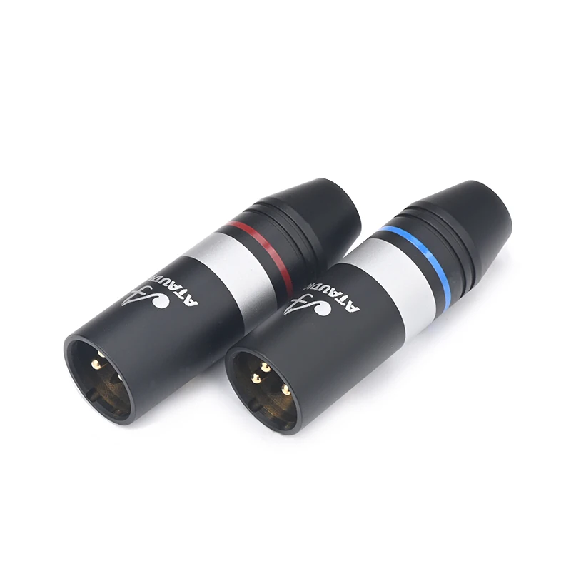 HiFi 3Pin XLR Male/Female Audio Plug Gold Plated 2PCS XLR Male /Female Connector for Microphone Audio Cable