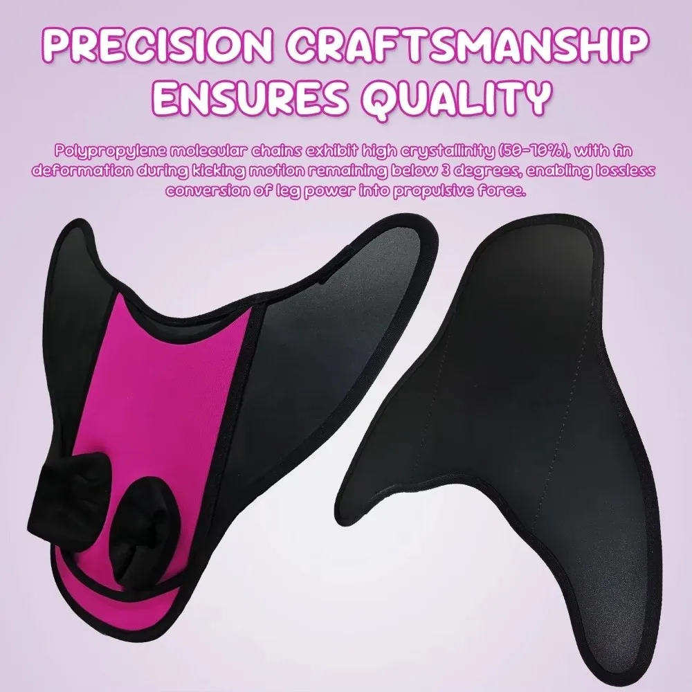 Lightweight Mermaid Swimming Tail One-piece Design Winter Holiday Use Monofin Flipper Indoor Swimming Freediving