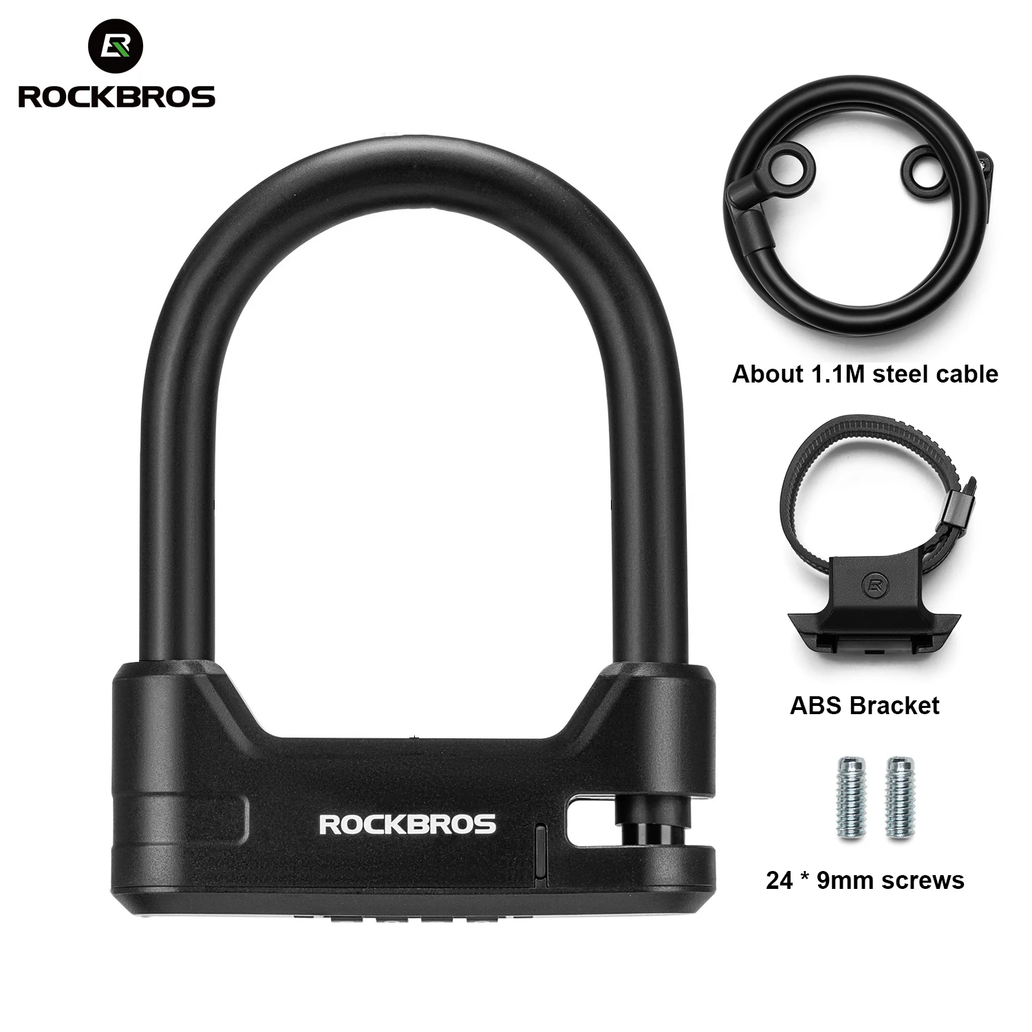 

ROCKBROS велосипедный замок для скутера, пароль, электрический замок для велосипедного шлема, прочный сплав цинка, противоугонный MTB, велосипедный тросовый замок для мотоцикла