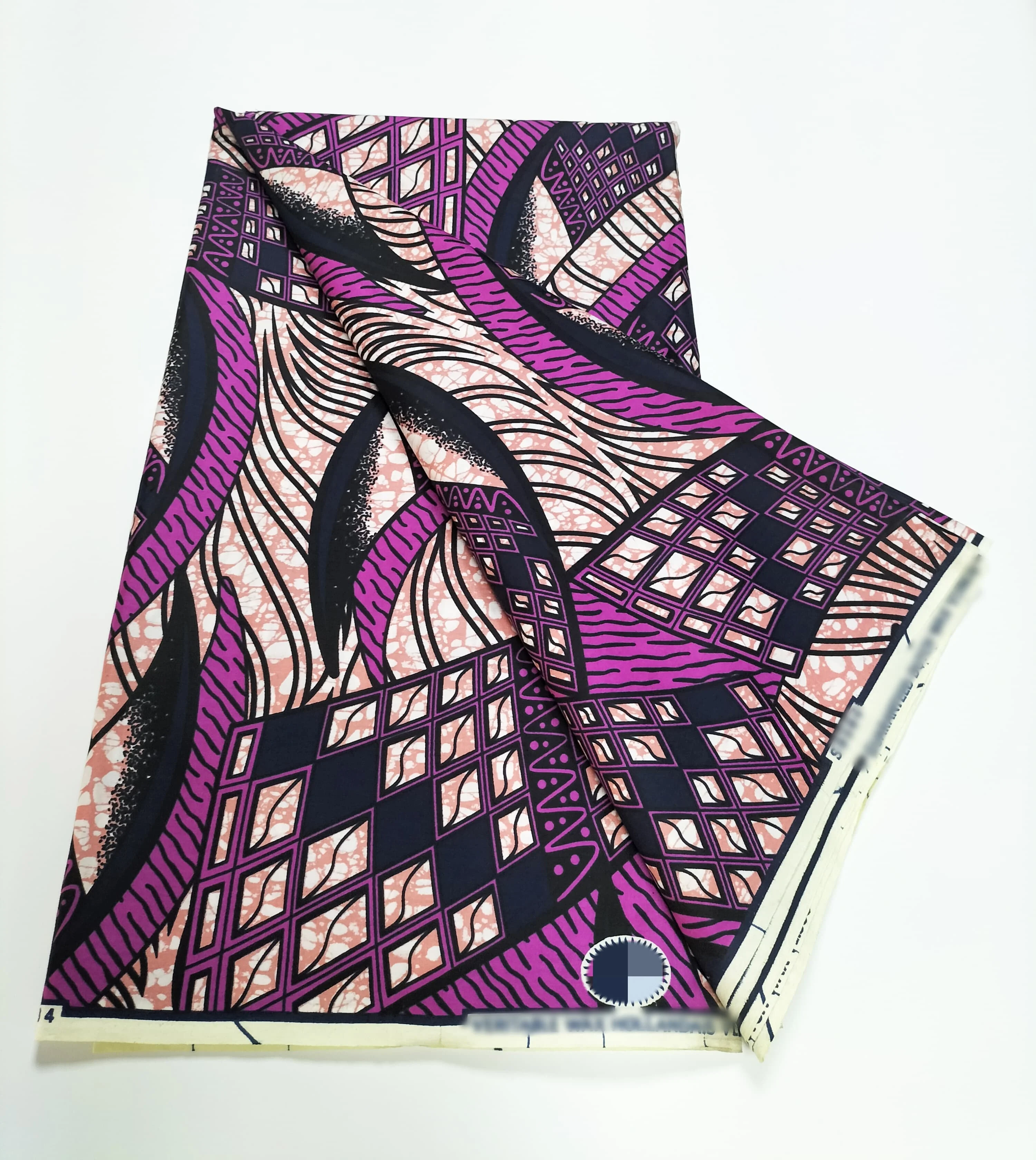 2025 أحدث حقيقي الأصلي سوبر واط مضمون الهولندية Hollandais Pagne الشمع الحقيقي طباعة النسيج فستان أفريقي 100% القطن 6 ياردة #5