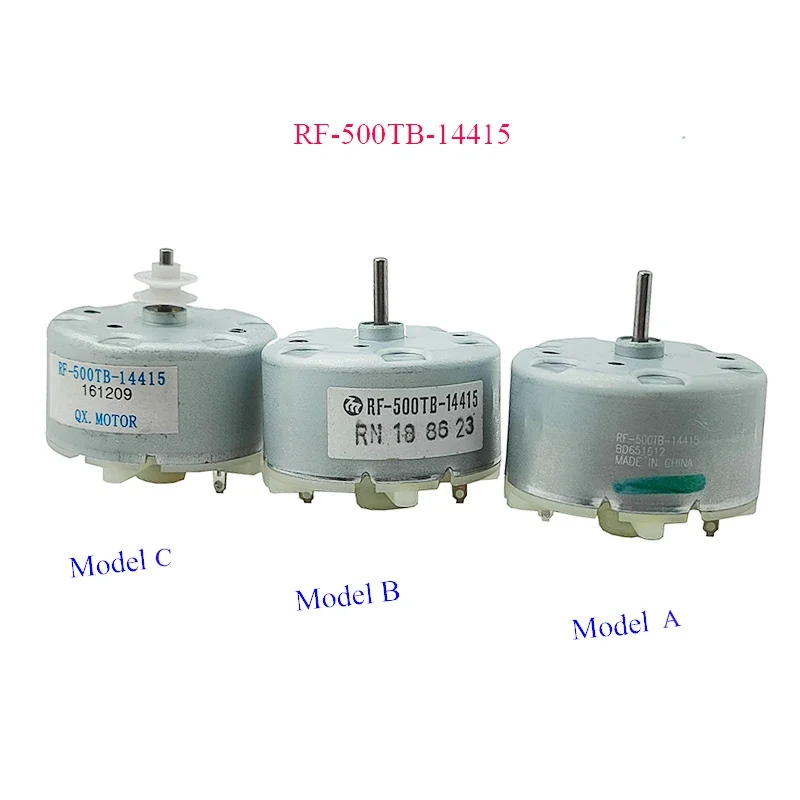 RF-500TB-14415 Micro 500 Motor DC5V 6V 9V 12V Mini 32mm Diameter Round Spindle Motor for CD Player Sprayer Robot Humidifier