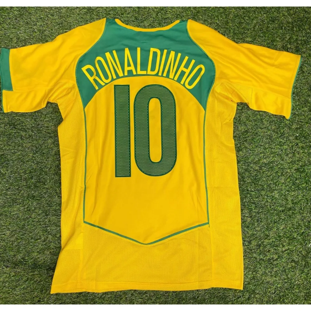 ¡2025 recién llegados! Camiseta clásica de secado rápido y cómoda del equipo nacional de Brasil Pele No. 10 camiseta de fútbol retro