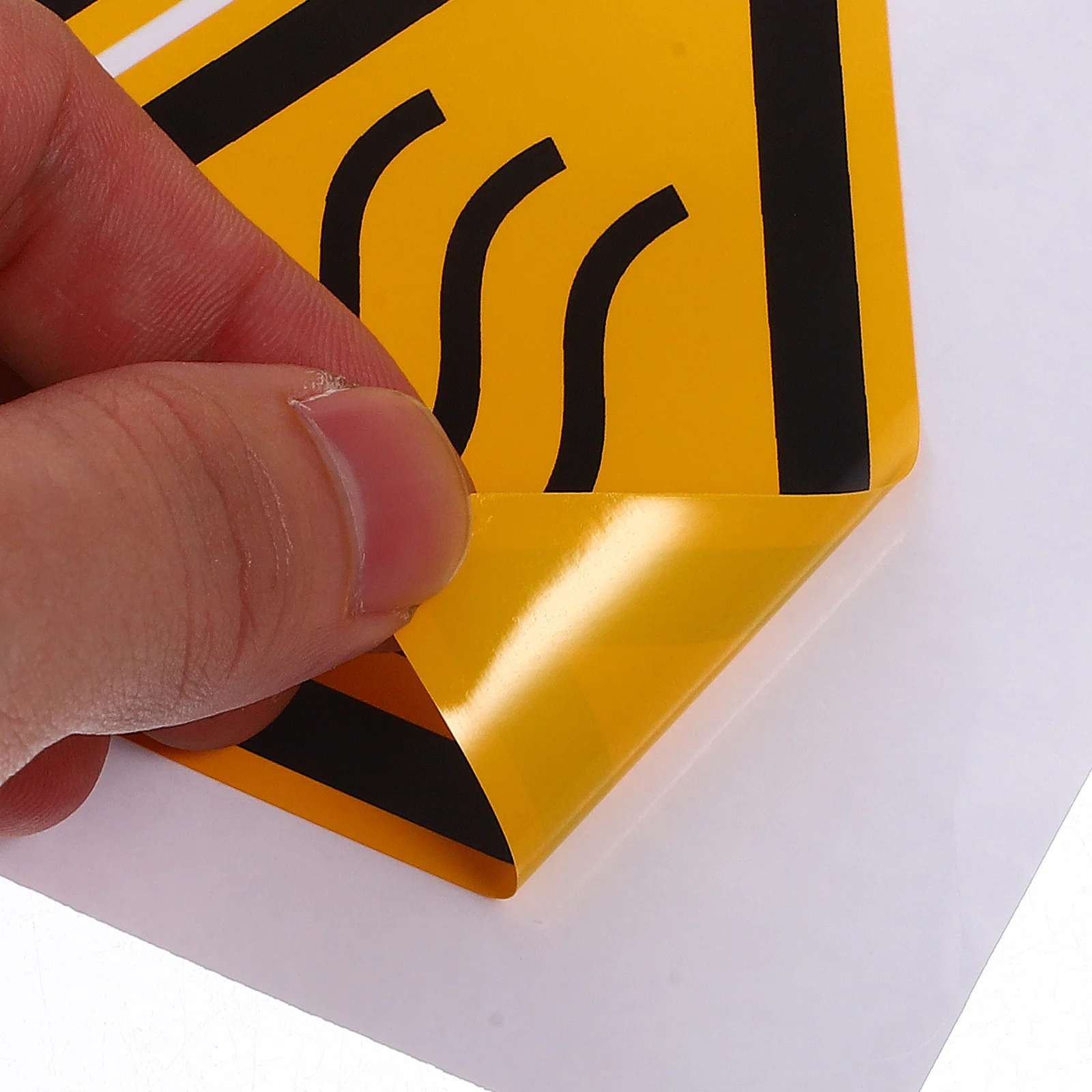 

6pcs Warning Label Stickers High Temperature Caution Decal Hot Surface Safety Sign Do Not Touch Equipment Durable For Indoor