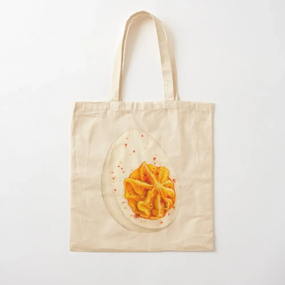 Deviled Egg Pattern - Red Tote Bag shopper bag woman Women's shopper bag Big women