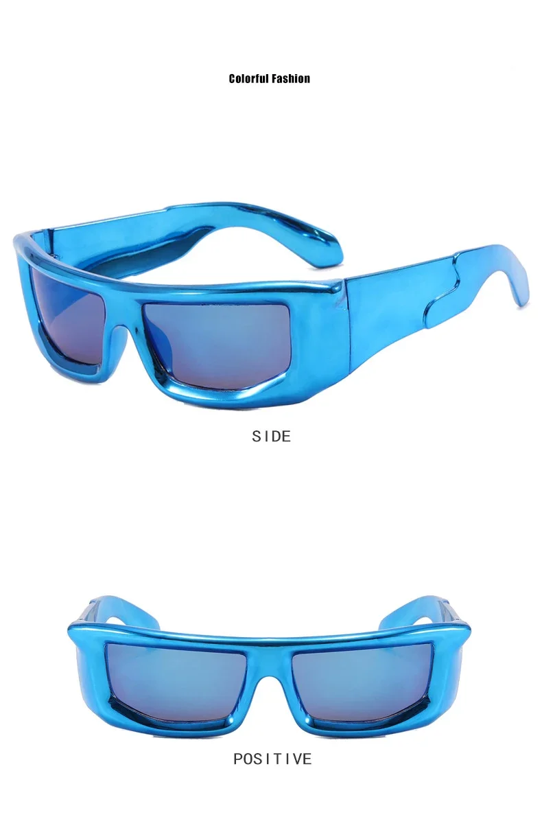 WINFUL Neue Y2k Wrap-Around Herren-Sonnenbrille mit Metallrand Outdoor-Sport Damen-Shades Trendiges Markendesign Vintage UV400 Brillen – Detail 11