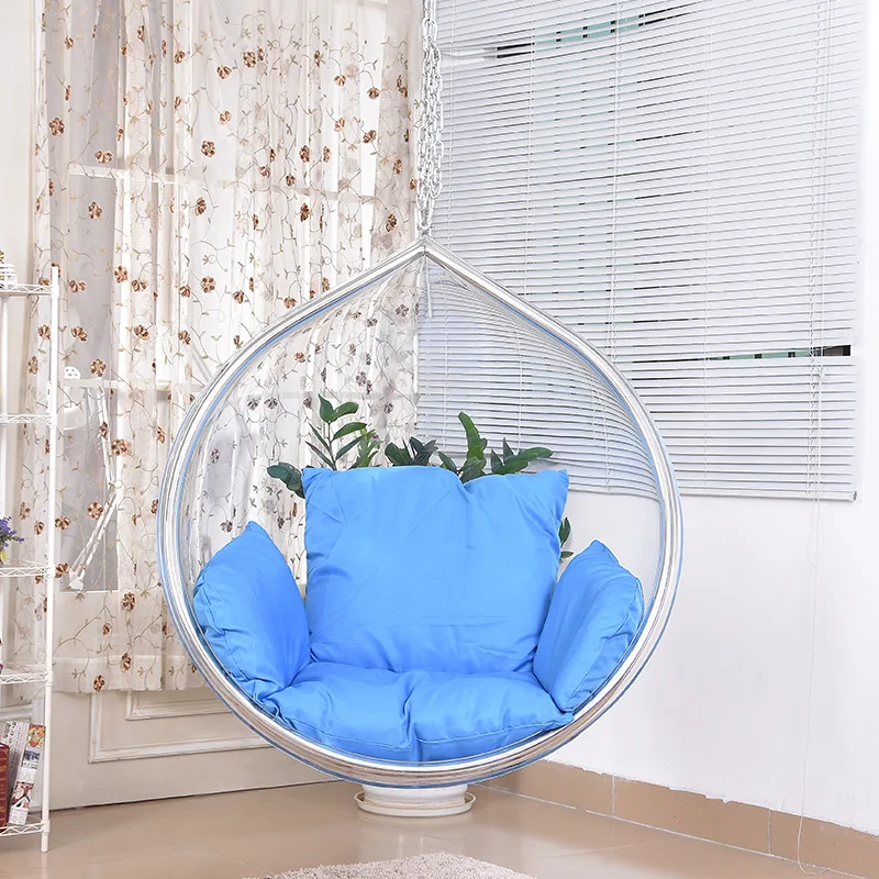 

Acrylic Hanging Basket Swinging Spherical Chair Transparent Bubble Chair Half Hemisphere Hanging Chair