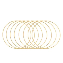 10/15/20/30cm Metal Ring Dreamcatcher Hoop Rings DIY Circles Round Wooden Wind Chimes For Outside DIY Handmade