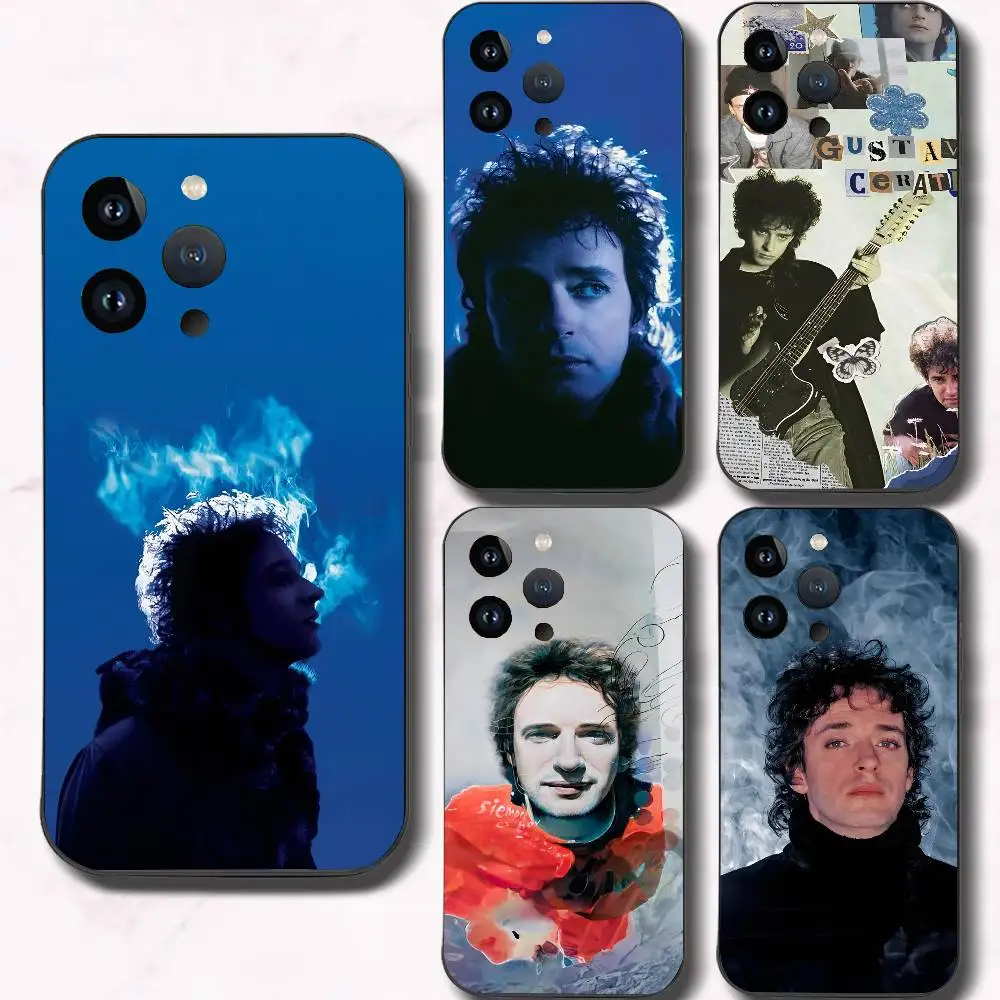 Singer G-Gustavo Cerati Phone Case Black Silicone Soft Shell For IPhone 17 16 15 14 13 12 11 Air Pro Max Plus Hot Sale