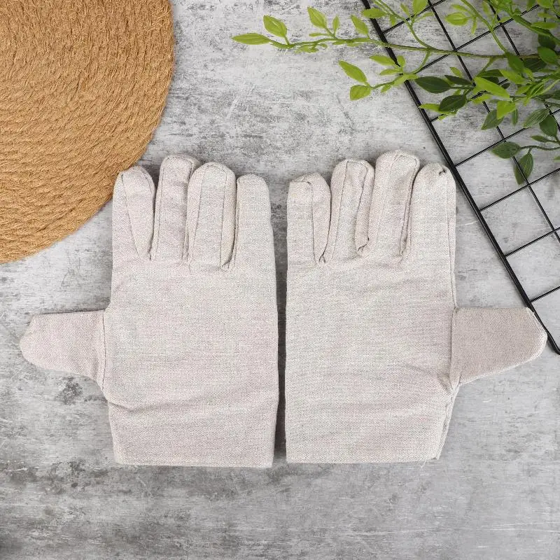 Canvas Gloves Wear-resistant Welder Maintenance Canvas Gloves Double Thickened Protective Labor Protection GlovesCanvas Gloves