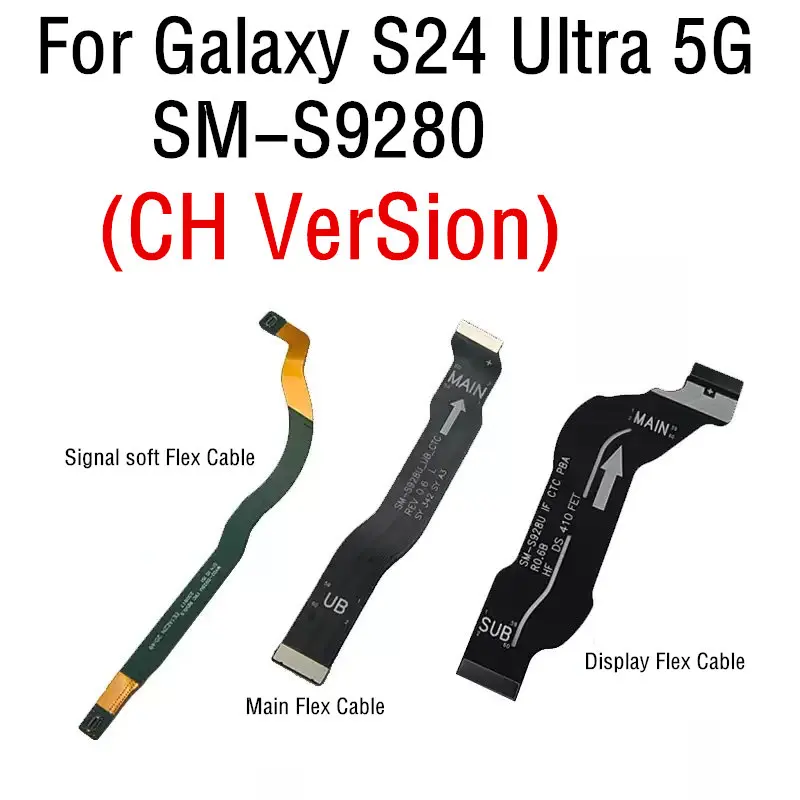 USB Charger Board Connector Charging Dock Port Flex Cable For Samsung Galaxy S24Ultra S928U S928N S928U Signal/main Flex Cable