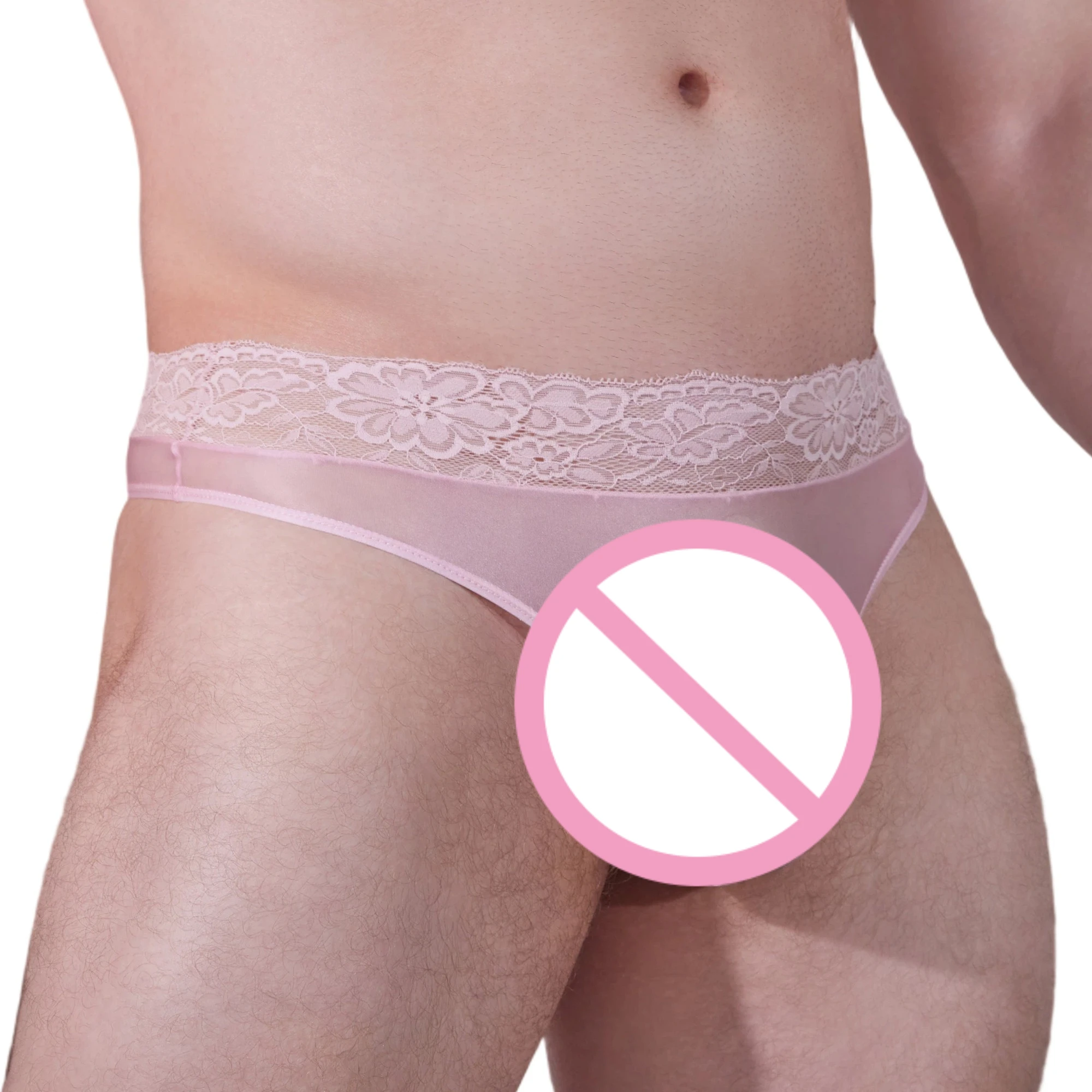 

Men Sexy Lace Underwear Perspective Breathable Stretchy Thongs Trunks Comfortable Soft Boxer Briefs Shorts Thin Sheer Panties